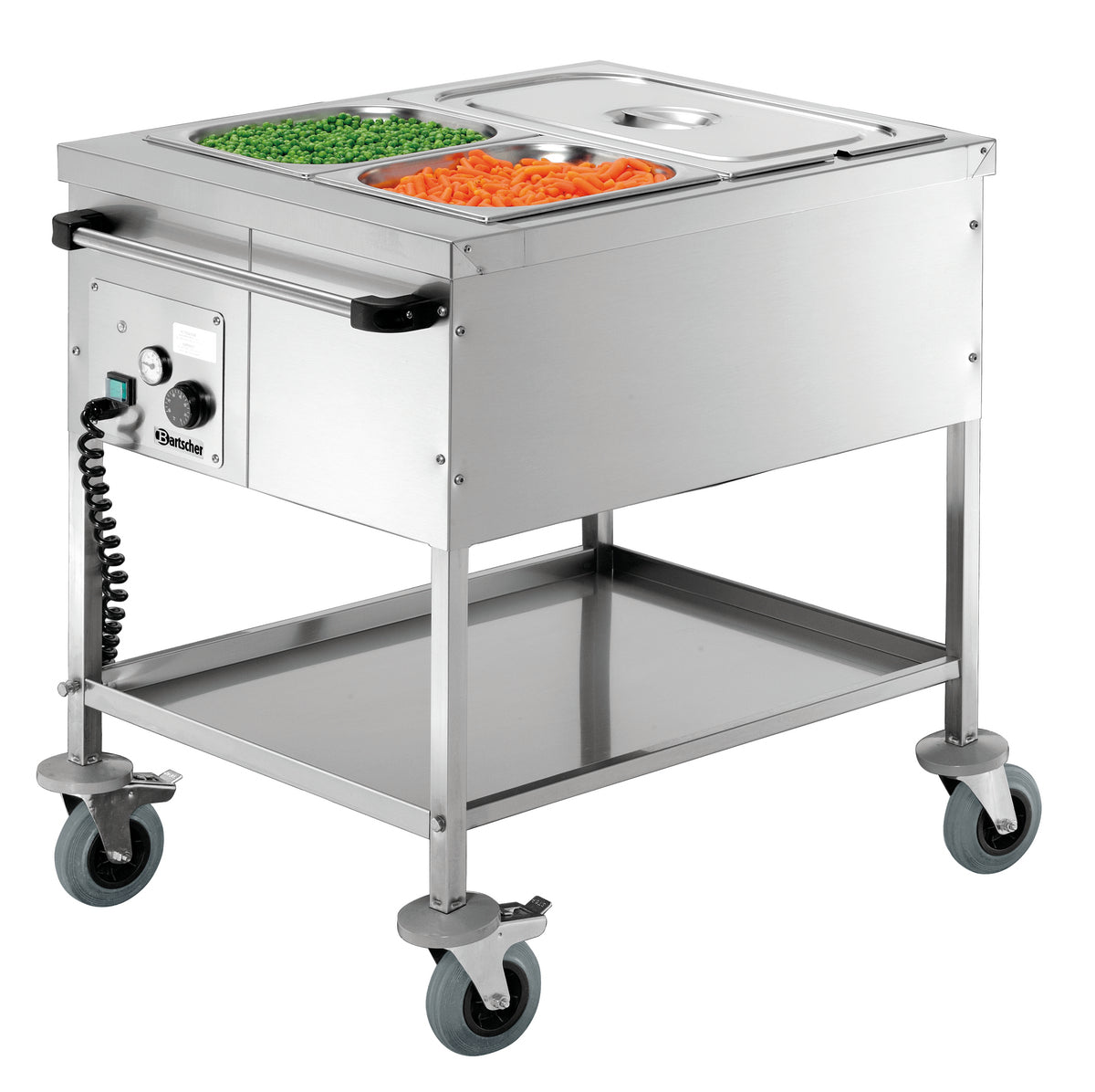 Chariot bain-marie 2 x 1/1 GN