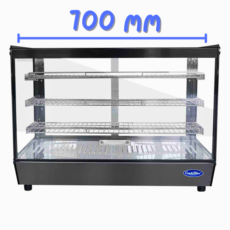 Vitrine chauffante à poser - Droite