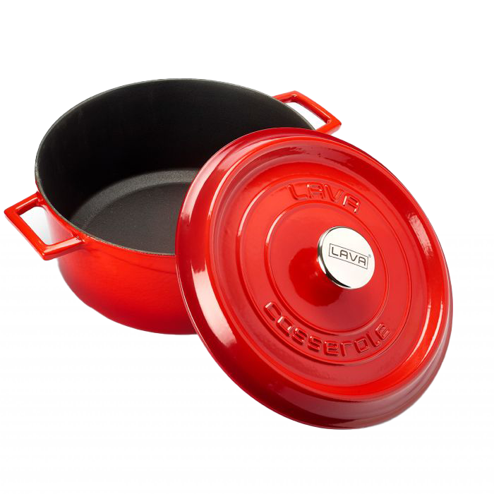 Lava Poêle À Frire En Fonte Ø24 Rouge