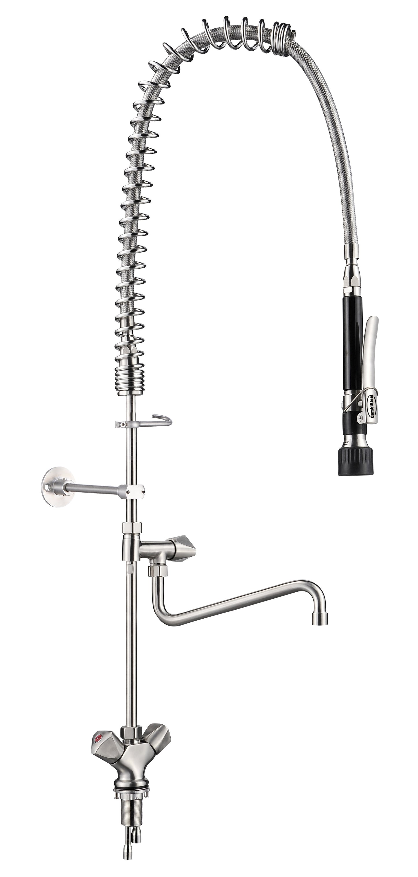 Douchette de pré-rinçage 1 trou inox AISI 304