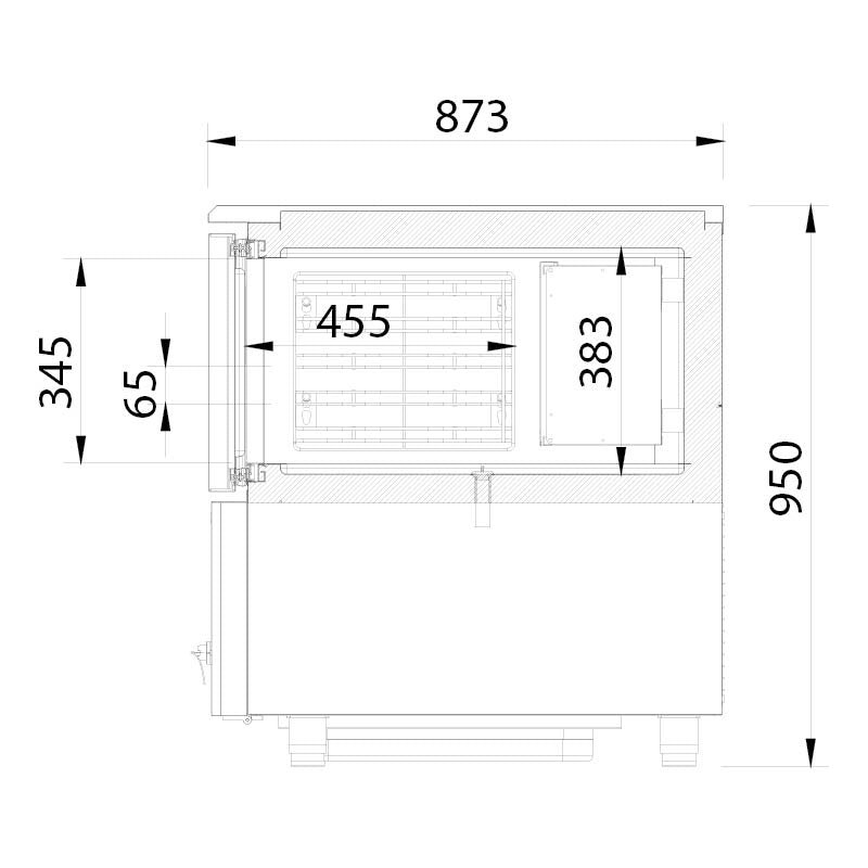 Cellule de refroidissement rapide - 3 niveaux - GN1/1 et/ou 600x400