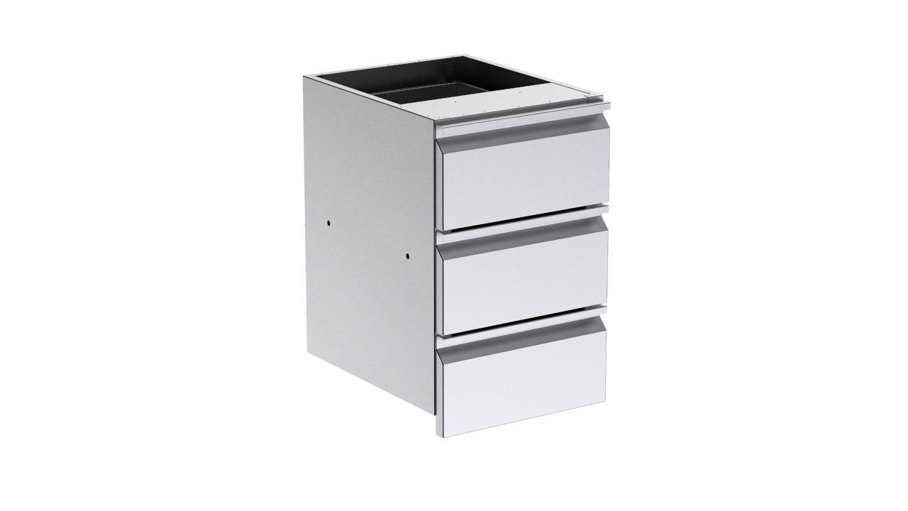 Module 3 Tiroirs 400×600 - Distform FB3C6040