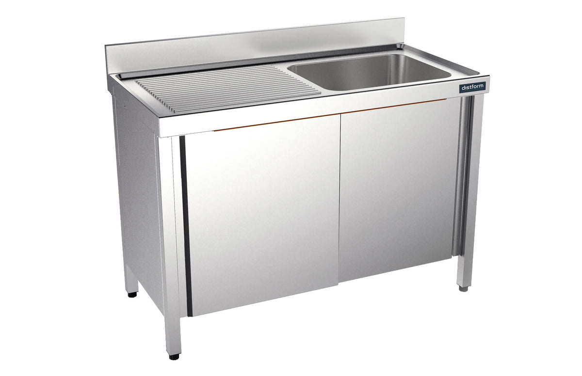 Plonge 1400×550 D Avec Portes - Distform FBPD5514