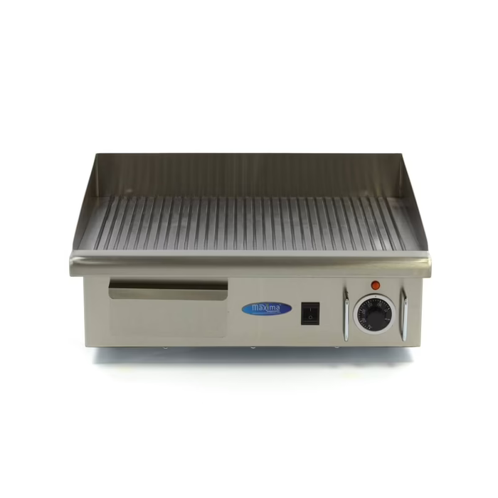 Plancha - rainuré - 55 cm - incl plateau d'égouttement