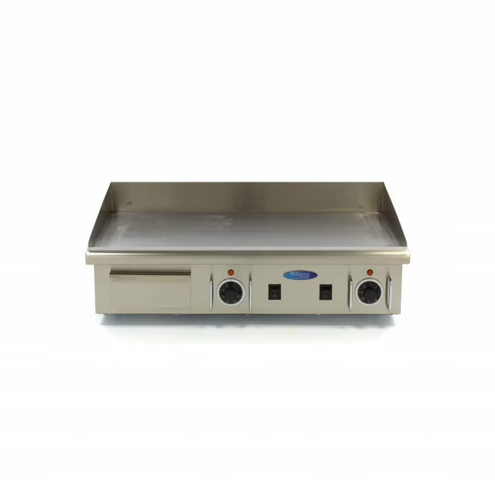 Plancha - lisse - 73 cm - incl plateau d'égouttement - 400V