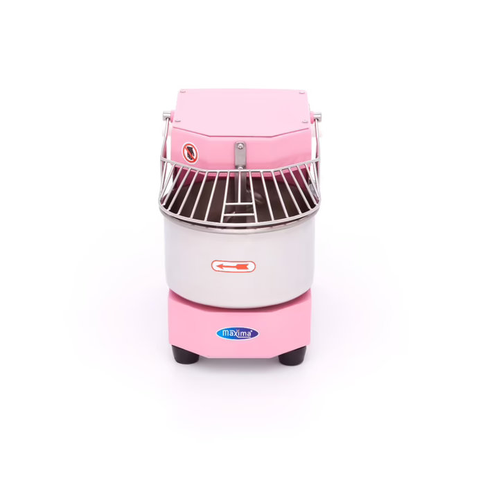 Pétrin à spirale / pétrin à pâte - 8 L - 4,5 kg de pâte - rose