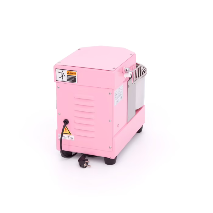 Pétrin à spirale / pétrin à pâte - 8 L - 4,5 kg de pâte - rose