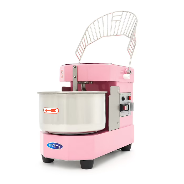Pétrin à spirale / pétrin à pâte - 8 L - 4,5 kg de pâte - rose