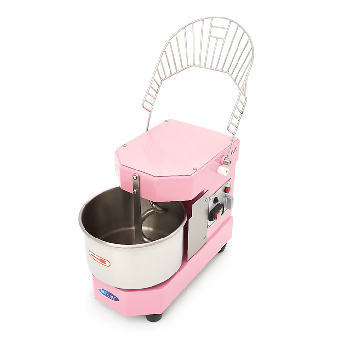 Pétrin à spirale / pétrin à pâte - 8 L - 4,5 kg de pâte - rose