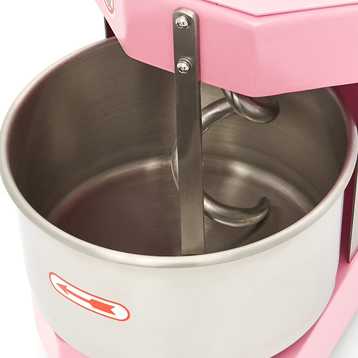 Pétrin à spirale / pétrin à pâte - 8 L - 4,5 kg de pâte - rose