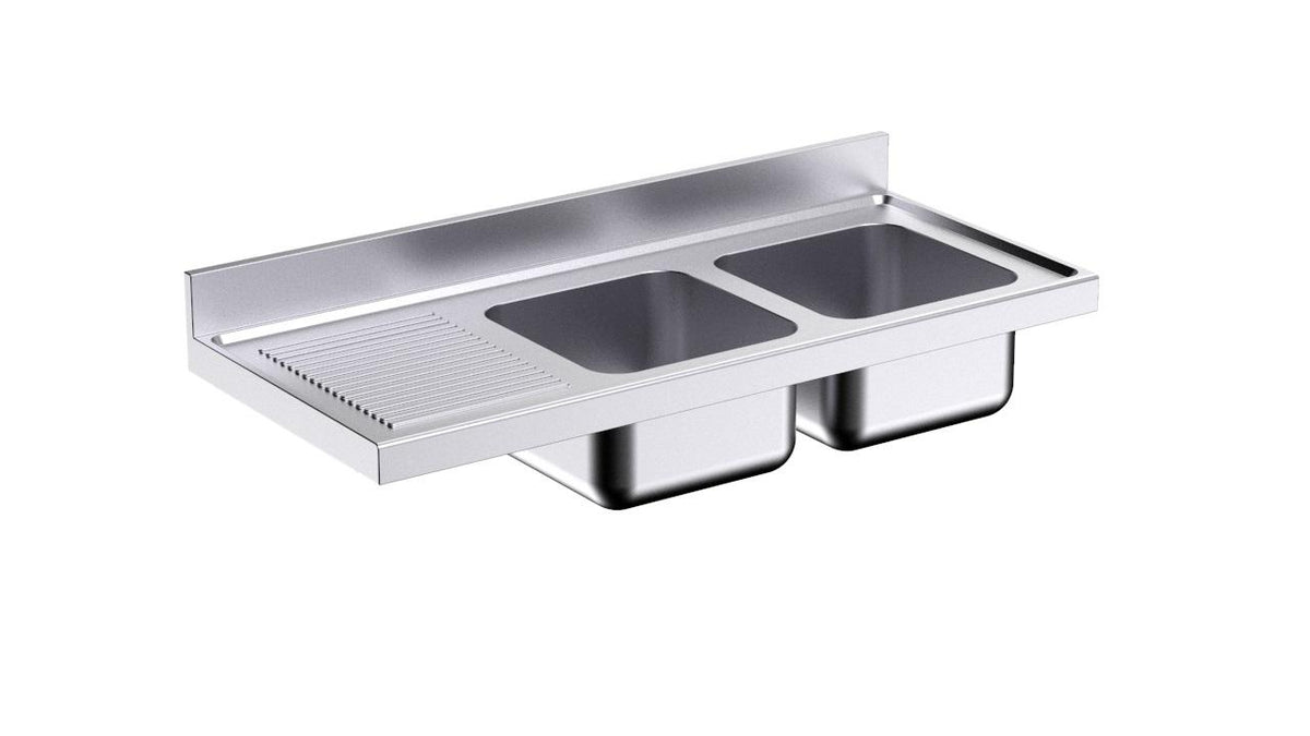 Plonge 1600×700 2C/1E G 500×500×300 - Distform L167552I