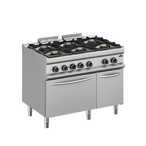 6 Feux vifs sur four Gaz - Gamme 700