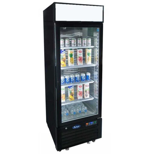 Armoire réfrigérée positive - 1 porte vitrée - Groupe en position basse