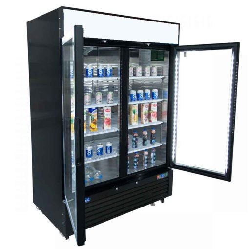 Armoire réfrigérée négative - 2 portes - Groupe en position basse