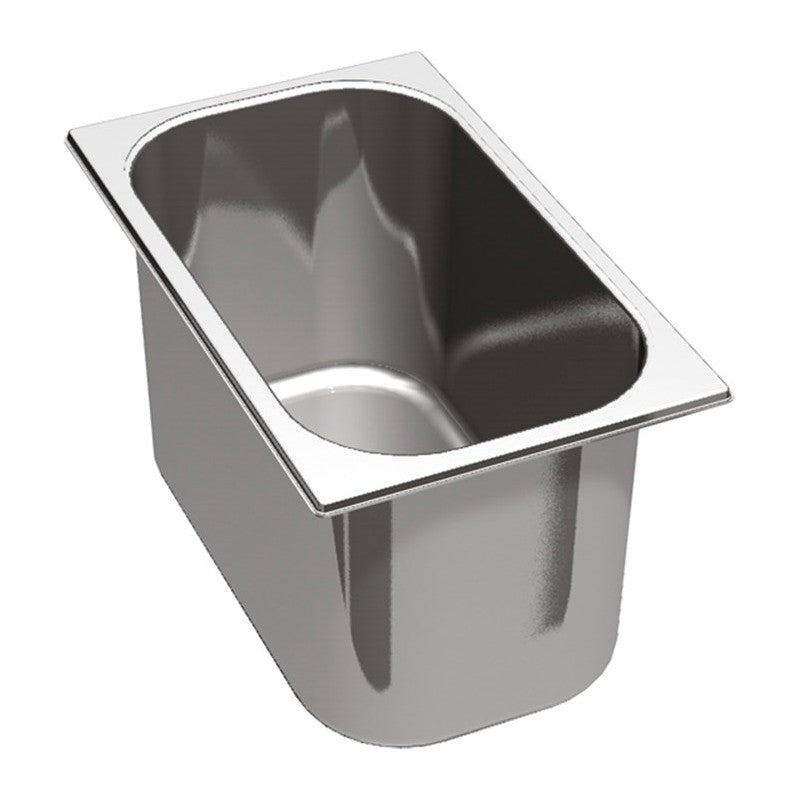 Bac inox pour saladettes - Profondeur 150 mm - GN 1/3 - Nosem