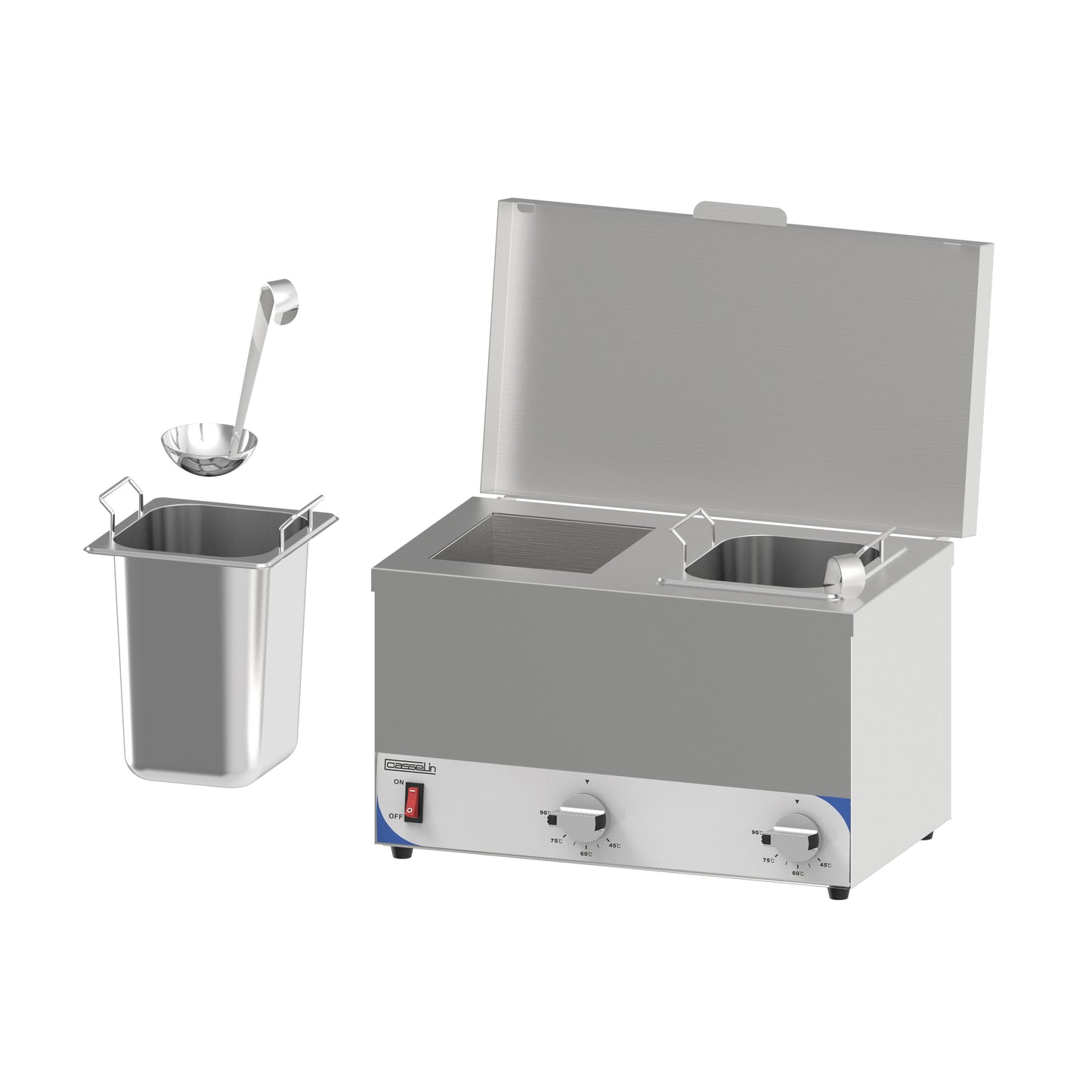Bain-marie à sauce compact 2 cuves - Casselin