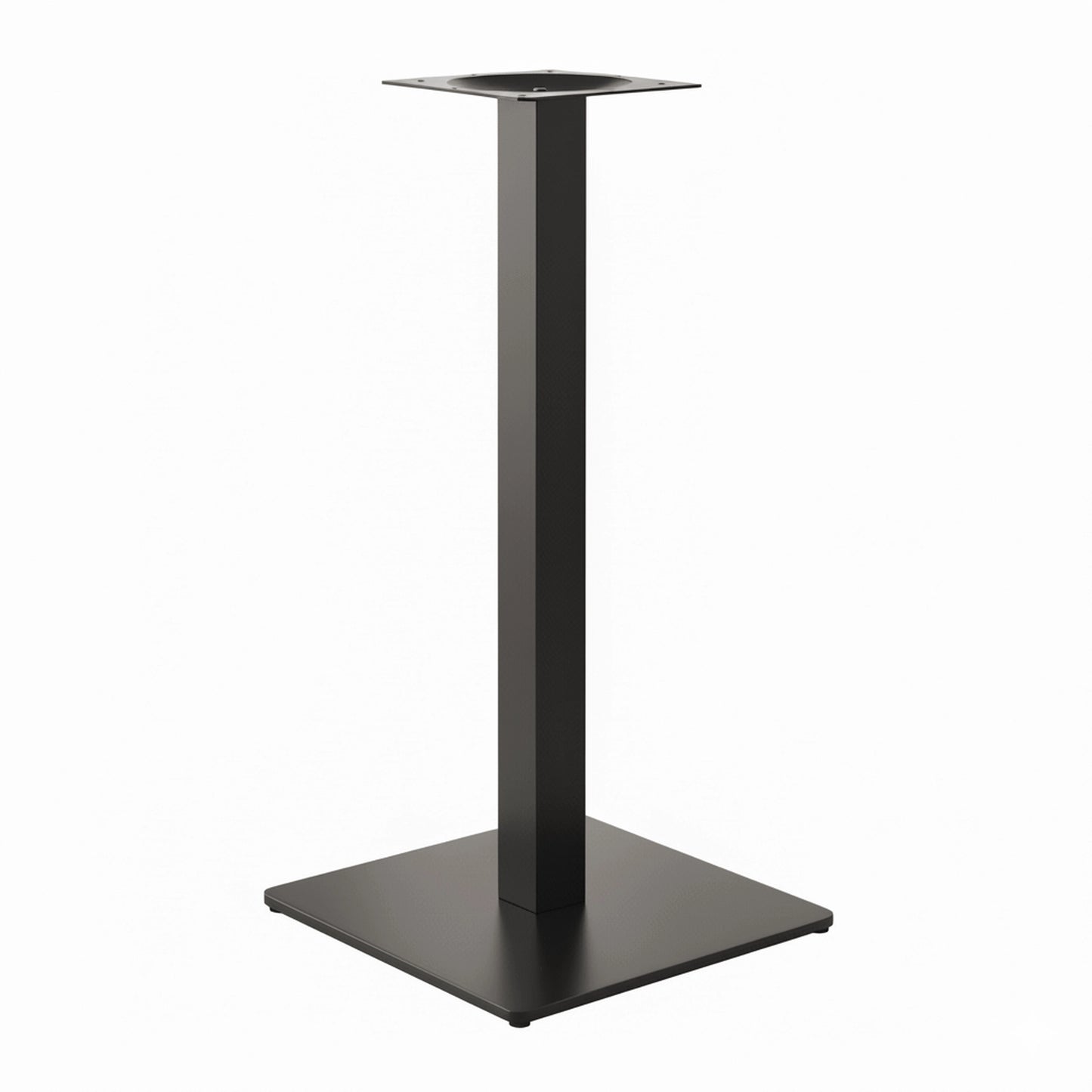 Base Carrée Inox Noire