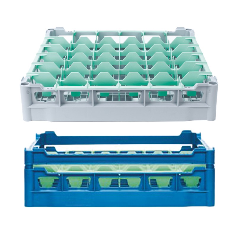 Casier 36 cases pour verres Ø 74 mm - Hauteur utile 115 mm - Colged