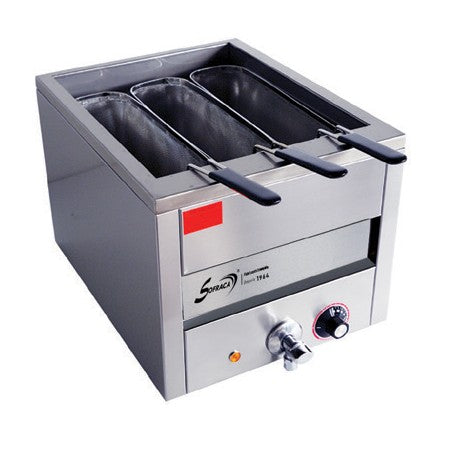 Cuiseur à pâtes - 3 paniers profonds - Cuve de 27 litres - 21202 + PAN03