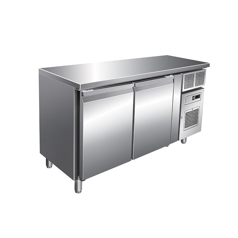 Desserte réfrigérée positive 260 L - 2 portes - Avec groupe logé - Sans dosseret - SN2101TN - Nosem