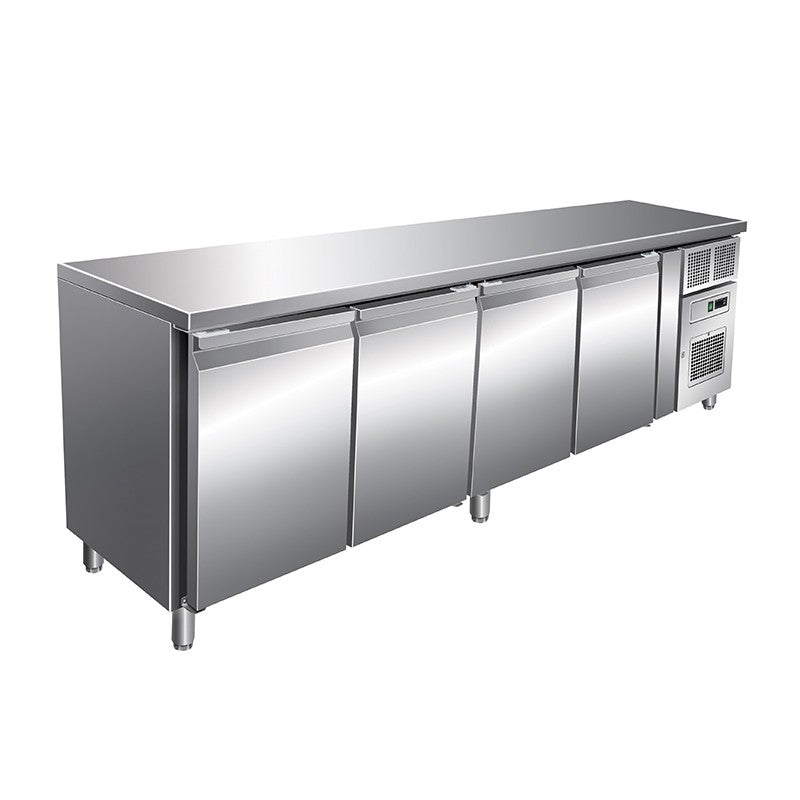 Desserte réfrigérée positive 511 L - 4 portes - Avec groupe logé - Sans dosseret - SN4101TN - Nosem