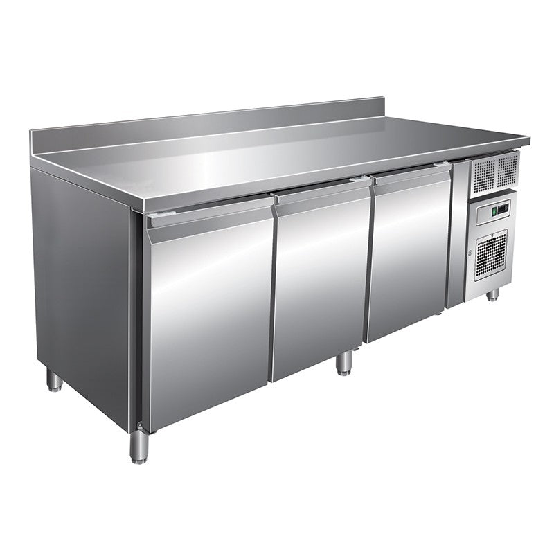 Desserte snack avec dosseret - 3 portes - 386 L - Groupe logé - Nosem
