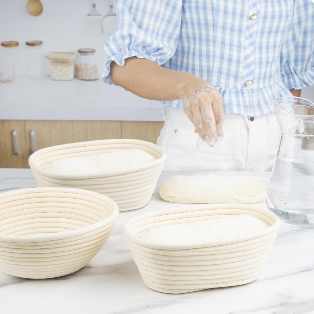 Panier de fermentation rond en rotin Vogue 220x80mm - Vogue - FT839