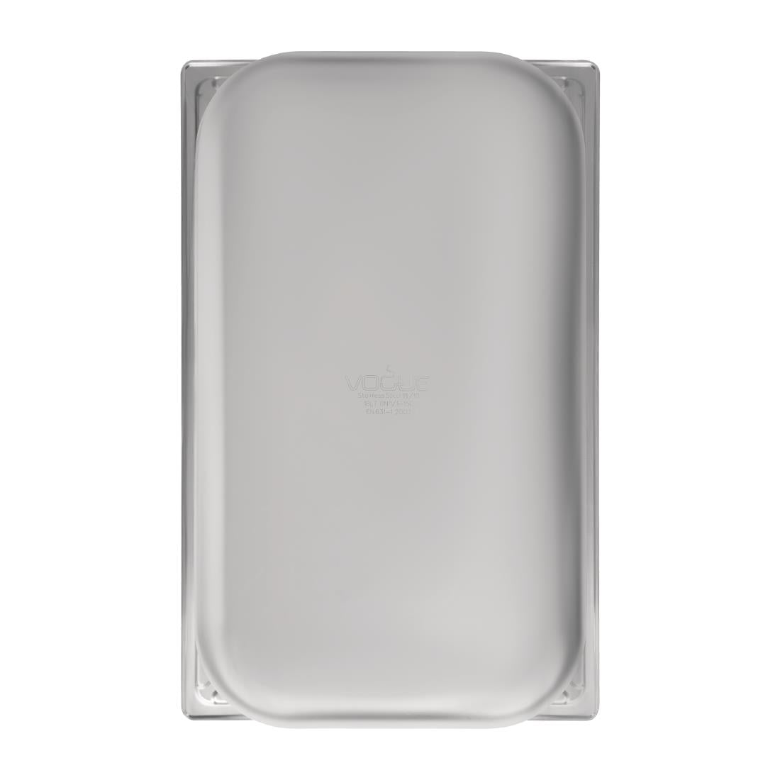 Bac inox 18/10 GN 1/1 professionnel Vogue 150mm - Vogue - DW435