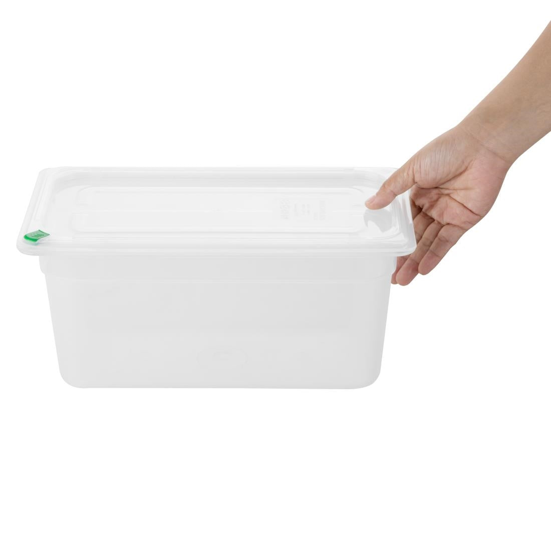 Bacs PP Hygiplas Click GN 1/3 avec couvercles et 7 clips de couleur 150mm 5,3L (lot de 4) - Hygiplas - FZ093