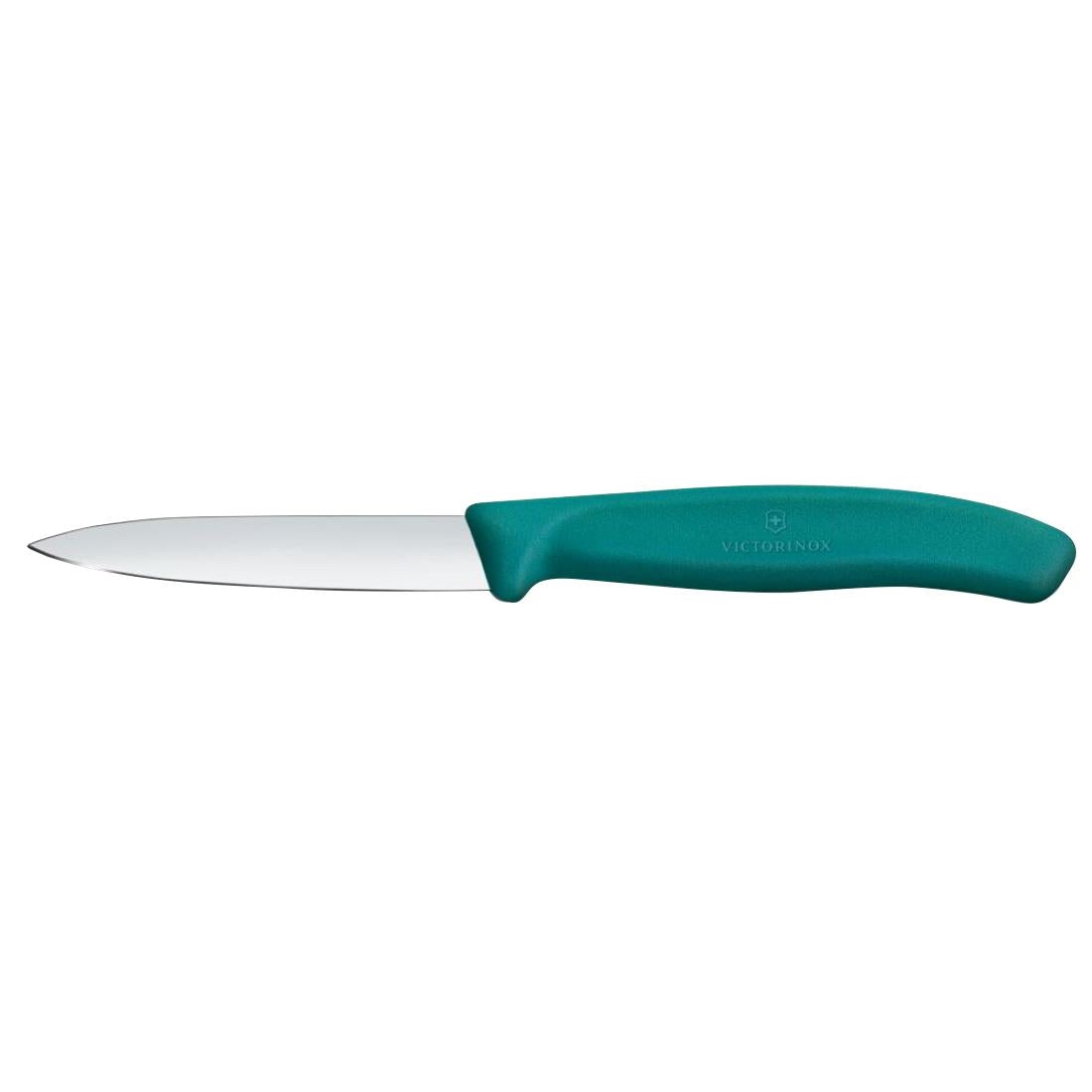 Couteau d'office pointe droite Victorinox Swiss Classic vert 8cm - Victorinox - JK097