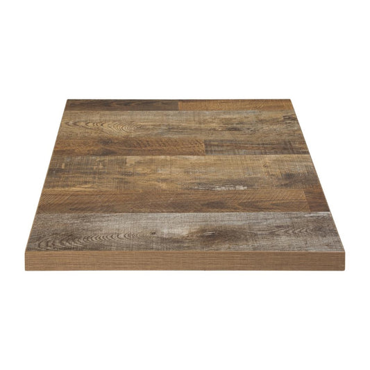 Plateau de table carré Bolero effet bois vieilli - 60 cm - Bolero - DR821