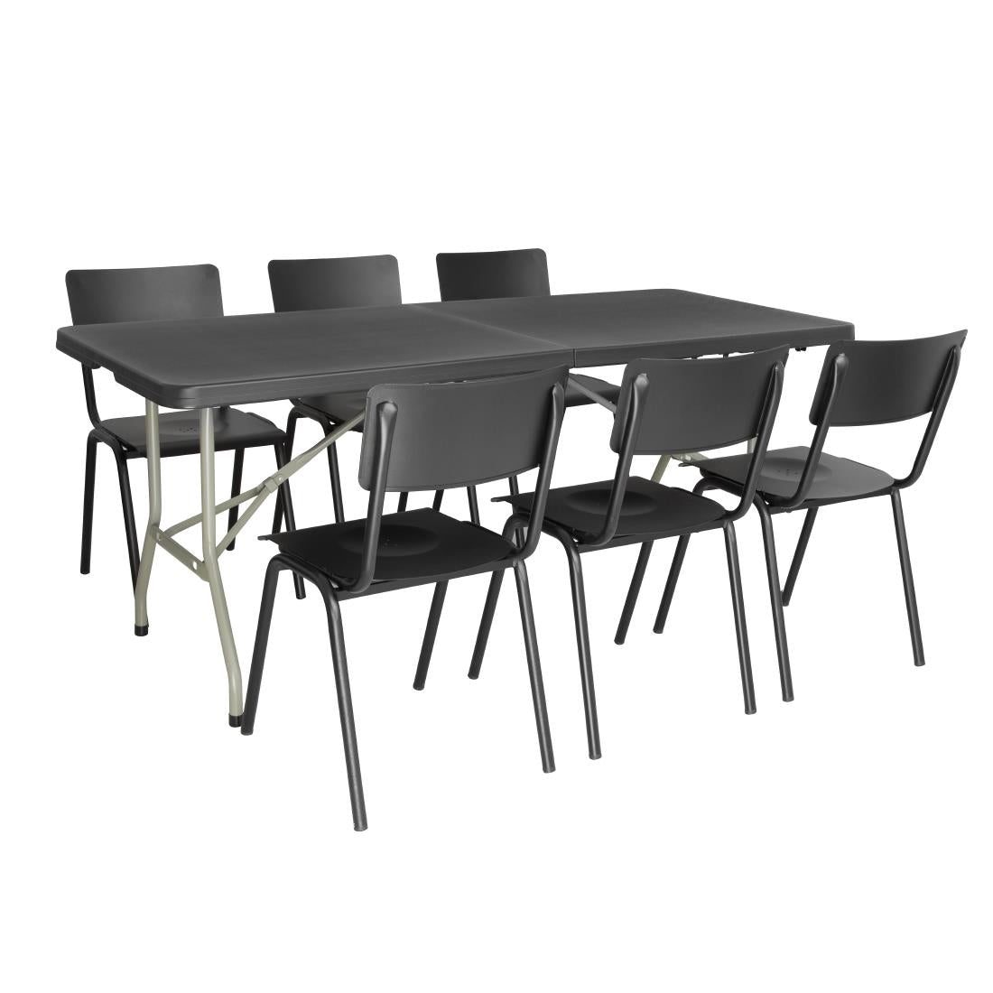 Table pliante rectangulaire Bolero noire 1,8 m - Bolero - HZ169