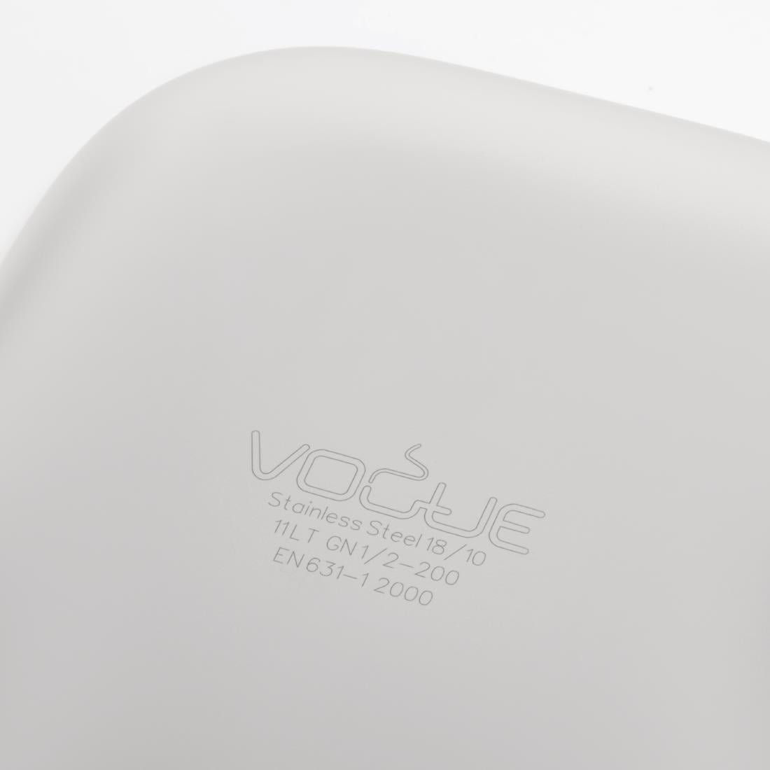 Bac professionnel inox 18/10 Vogue GN 1/2 200mm - Vogue - DW441
