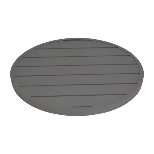 Plateau de table rond en aluminium Bolero gris foncé 580 mm - Bolero - FX037