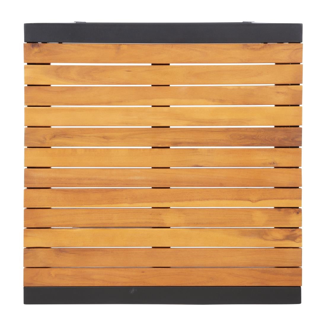 Mange-debout carré en acier et acacia Bolero 60 cm - Bolero - DS155