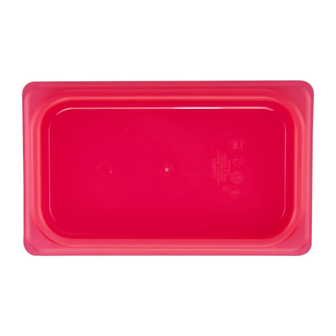 Couvercle hermétique en polypropylène GN 1/4 Cambro Safetrak IML rouge - Cambro - JN542