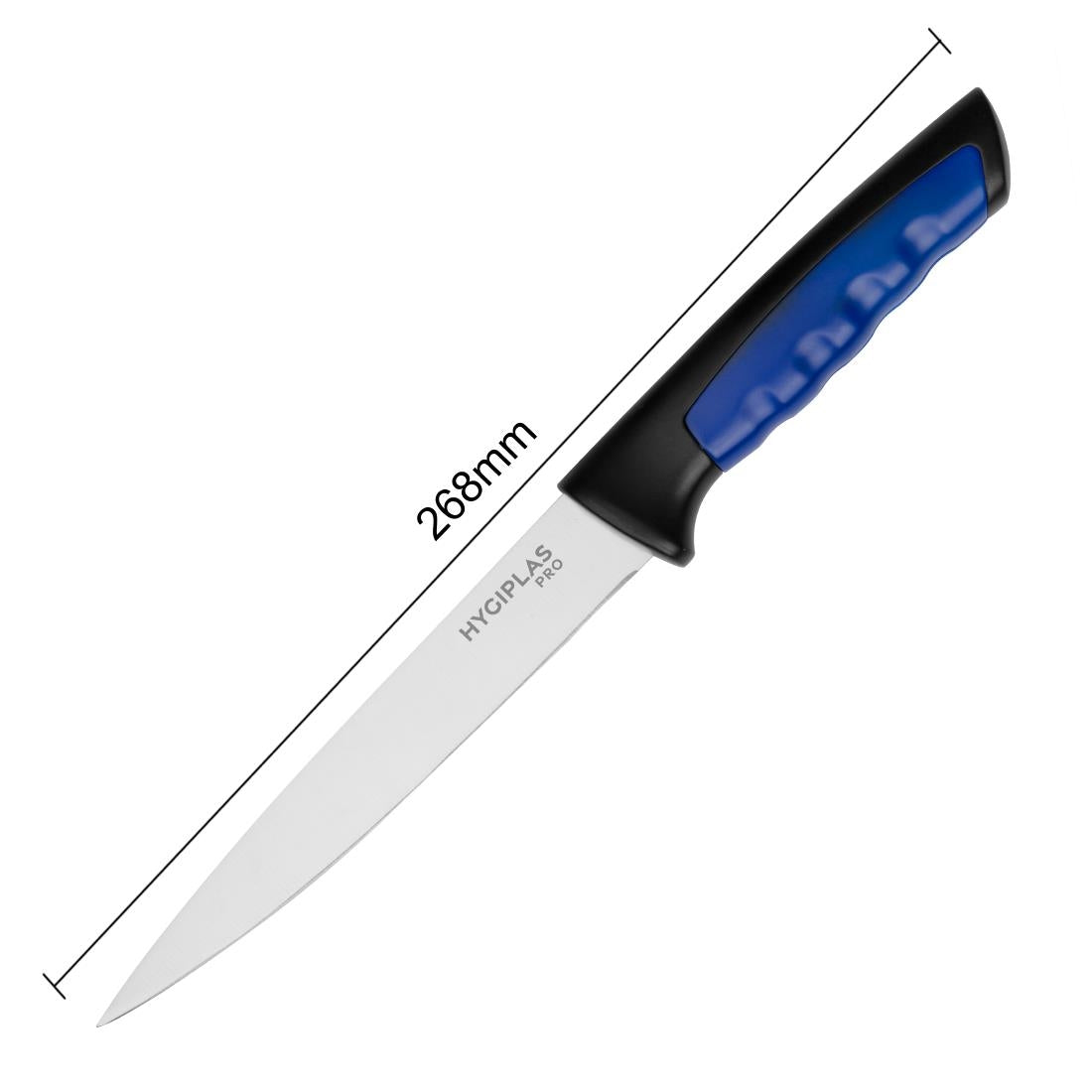 Couteau à filet Hygiplas Pro bleu 15 cm - Hygiplas - JD220