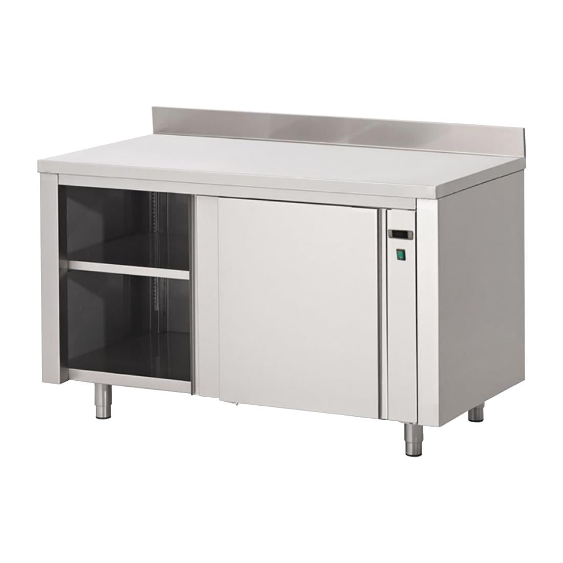 Armoire chauffante inox avec dosseret Gastro M 850x2000x700mm - Gastro M - DS439