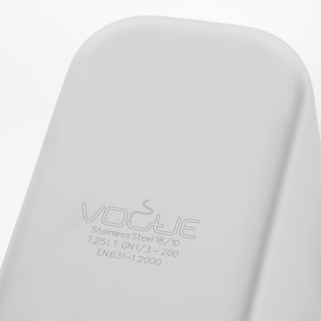 Bac professionnel inox 18/10 Vogue GN 1/3 200mm - Vogue - DW445