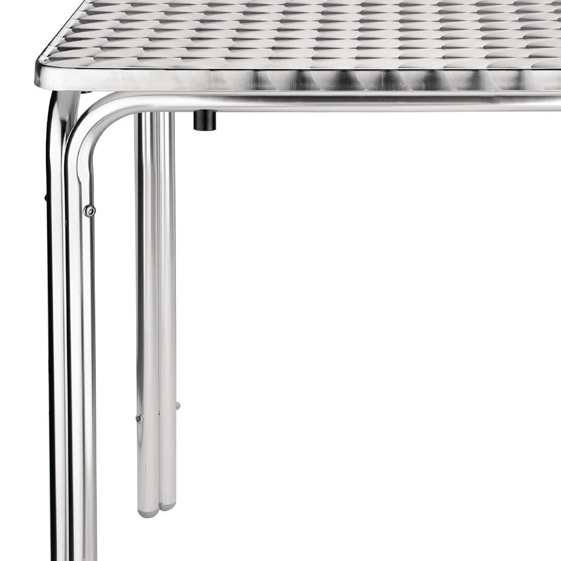 Table carrée inox et aluminium Bolero 600mm - Bolero - CG837