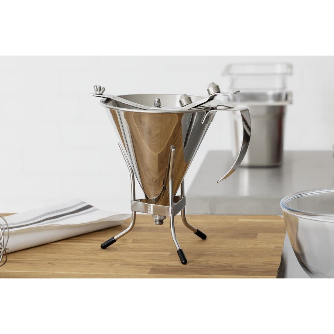 Entonnoir inox à piston automatique De Buyer 1,5L - De Buyer - DN906