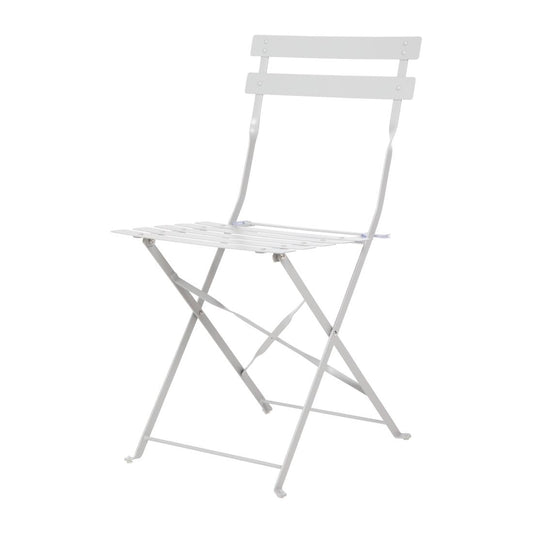 Chaise de terrasse pliantes en acier gris Bolero (lot de 2) - Bolero - GH551