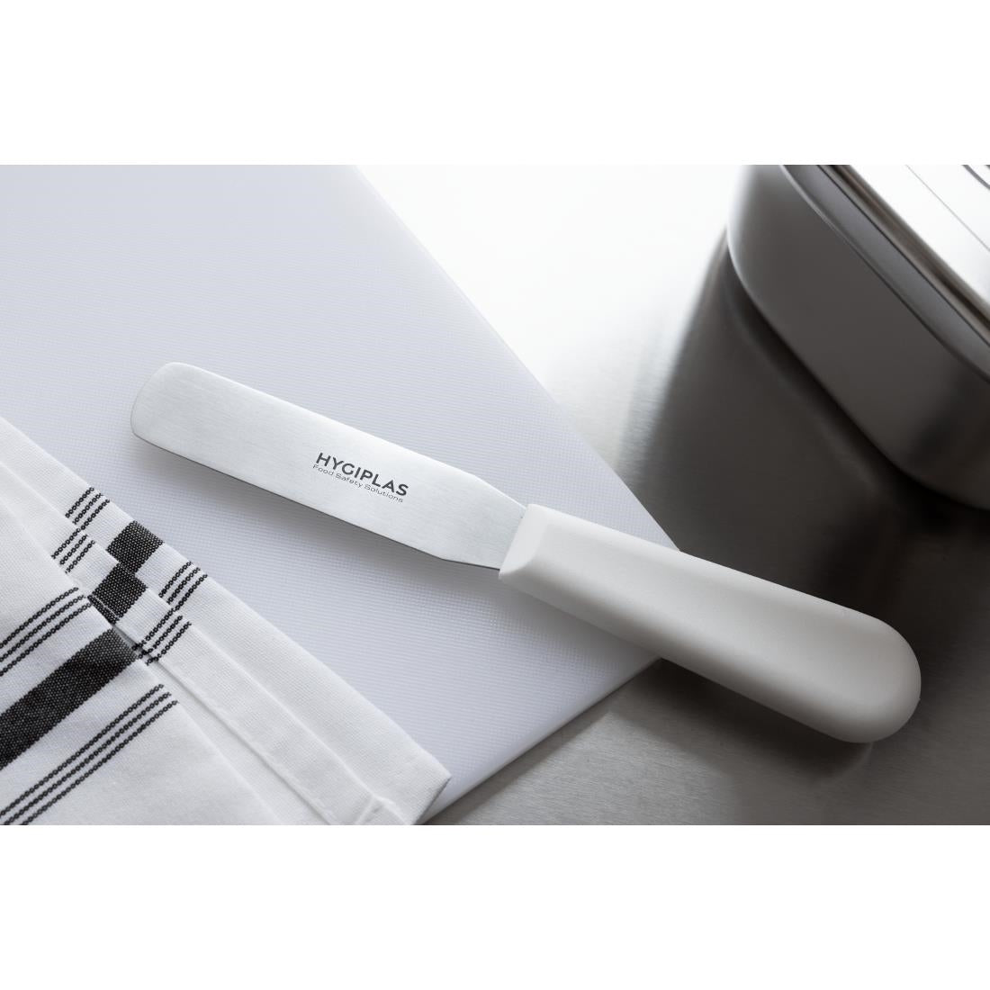 Couteau spatule droit Hygiplas blanc 100mm - Hygiplas - C538