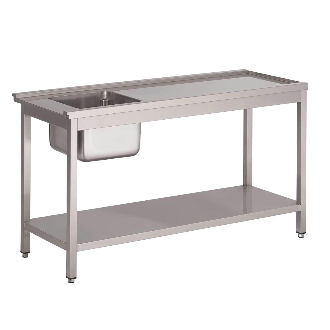 Table de prélavage gauche pour lave-vaisselle à capot GL896 Gastro M 120x59x85cm - Gastro M - GL897