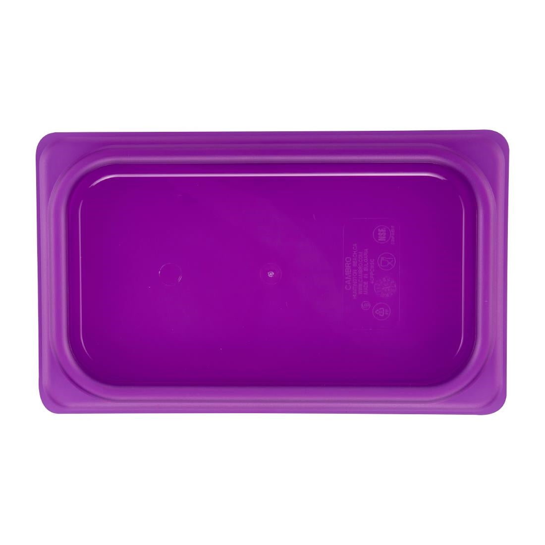 Couvercle hermétique en polypropylène GN 1/4 Cambro Safetrak IML violet - Cambro - JN538
