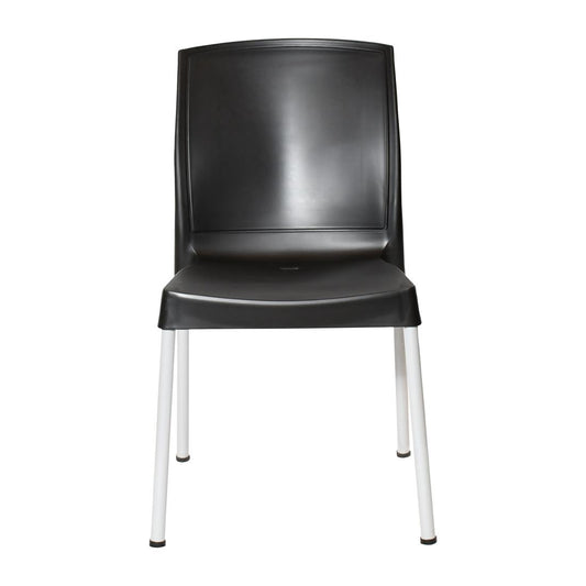 Chaises en polypropylène Bolero Elements noires (lot de 4) - Bolero - JA918