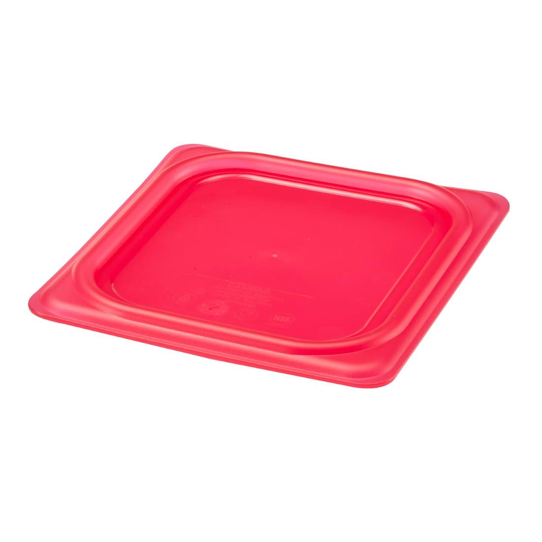 Couvercle hermétique en polypropylène GN 1/6 Cambro Safetrak IML rouge - Cambro - JN548