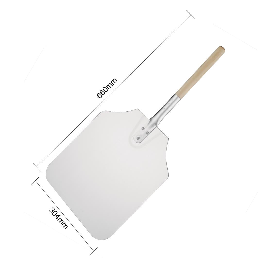 Pelle à pizza aluminium manche en bois Vogue 30,5 x 35,5 cm - Vogue - GE208