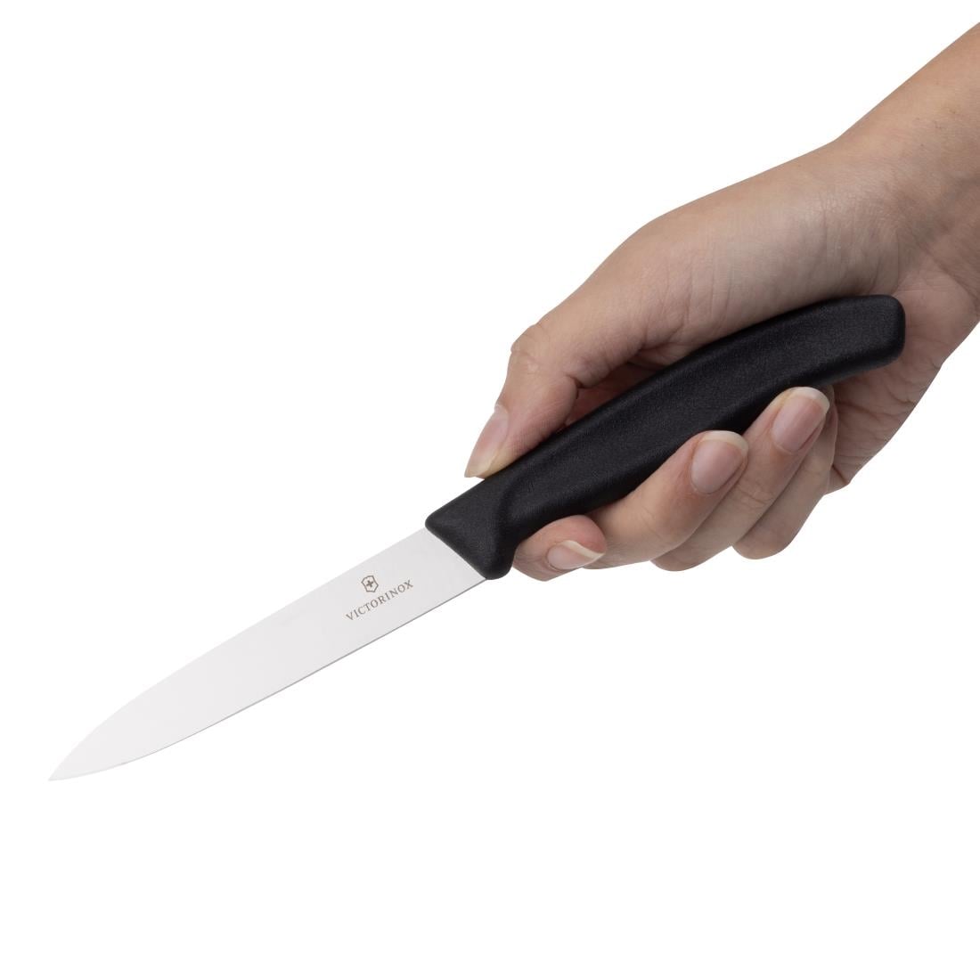 Couteau d'office pointu Victorinox 10cm noir - Victorinox - CX743