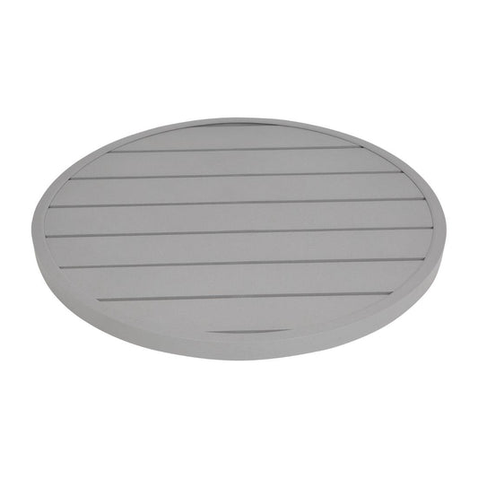 Plateau de table rond en aluminium Bolero gris clair 580 mm - Bolero - FX038